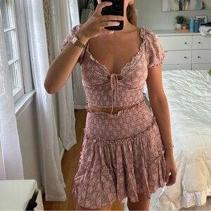 Skylar + Madison Textured Pink Top